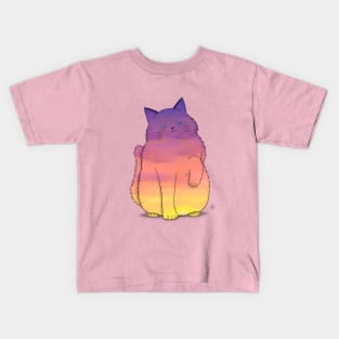 Sunset Ragdoll Cat Kids T-Shirt